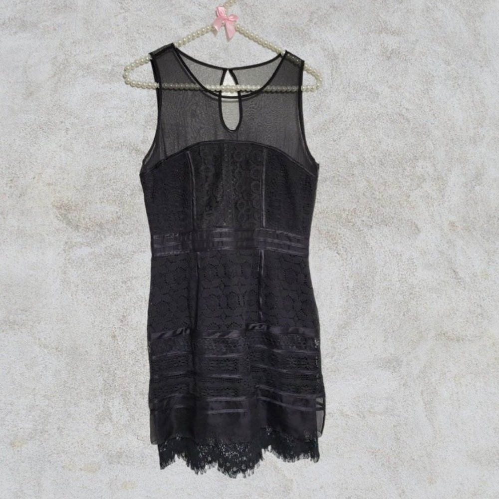 Cynthia Steffe Little Black Dress, silk, size 4